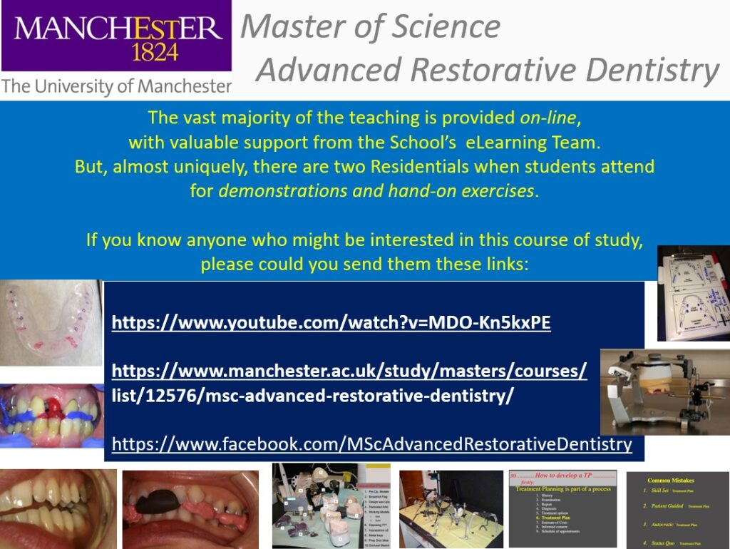 Master of Science Advance Restorative Dentistry